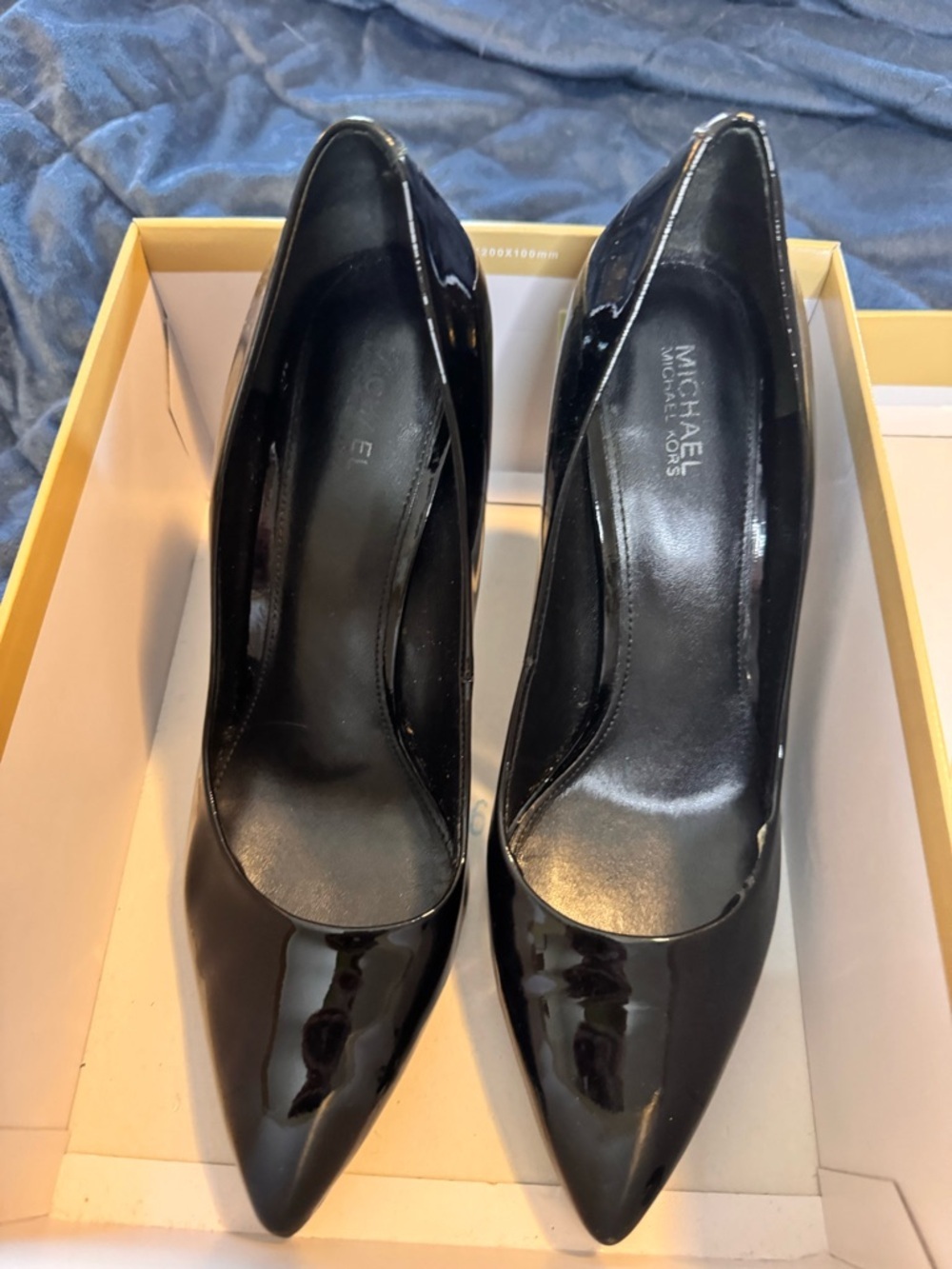 Michael Kors Claire Black Patent High Heel Pumps - Picture 2 of 7